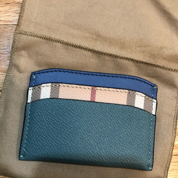 Burberry blue card holder - Picture 7 of 12